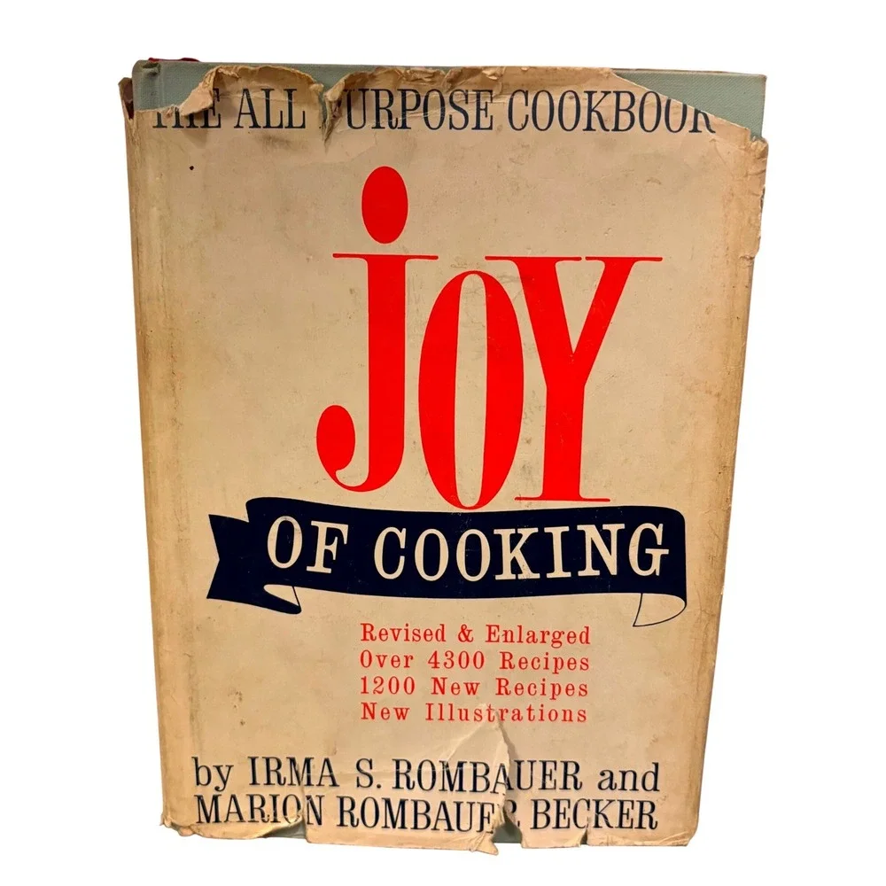 Vtg 1960s Joy of Cooking Hardcover Cookbook Mid Century Retro‎ Kitchen Display